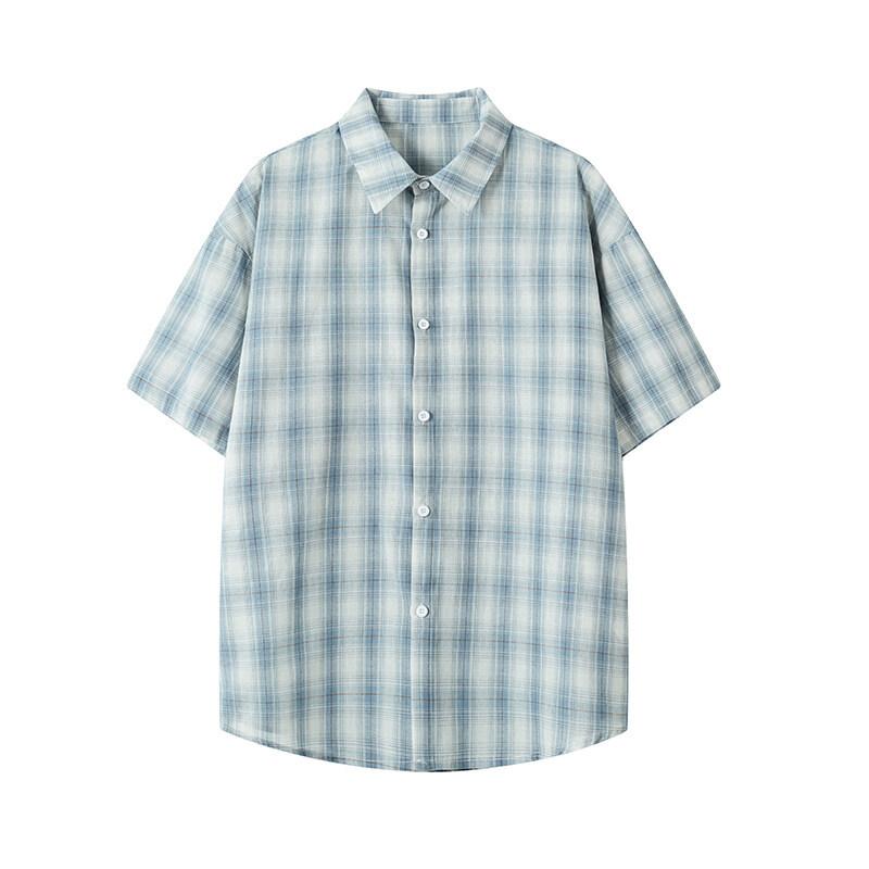 Checkered Short Sleeved Shirt for Men s Summer Loose and Versatile Men s Casual Shirt XXXXL синій
Checkered Short Sleeved Shirt for Men s Summer Loose and Versatile Men s Casual Shirt XXXXL синій