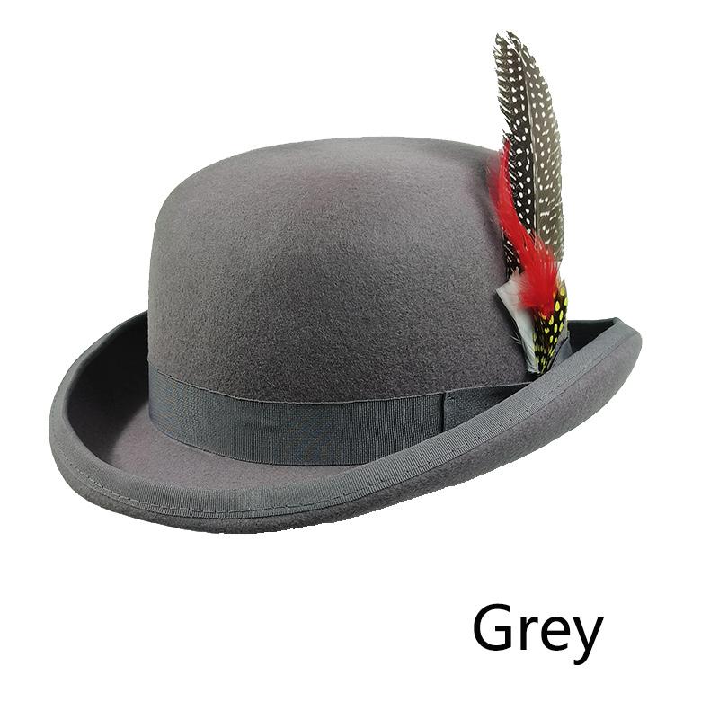 Men top hat Wool Bowler Hat Derby Hat Autumn Winter Vintage British Style Jazz Cap Presidential Hat 11 cm high magician hat M 56-58
Men top hat Wool Bowler Hat Derby Hat Autumn Winter Vintage British Style Jazz Cap Presidential Hat 11 cm high magician hat M 56-58