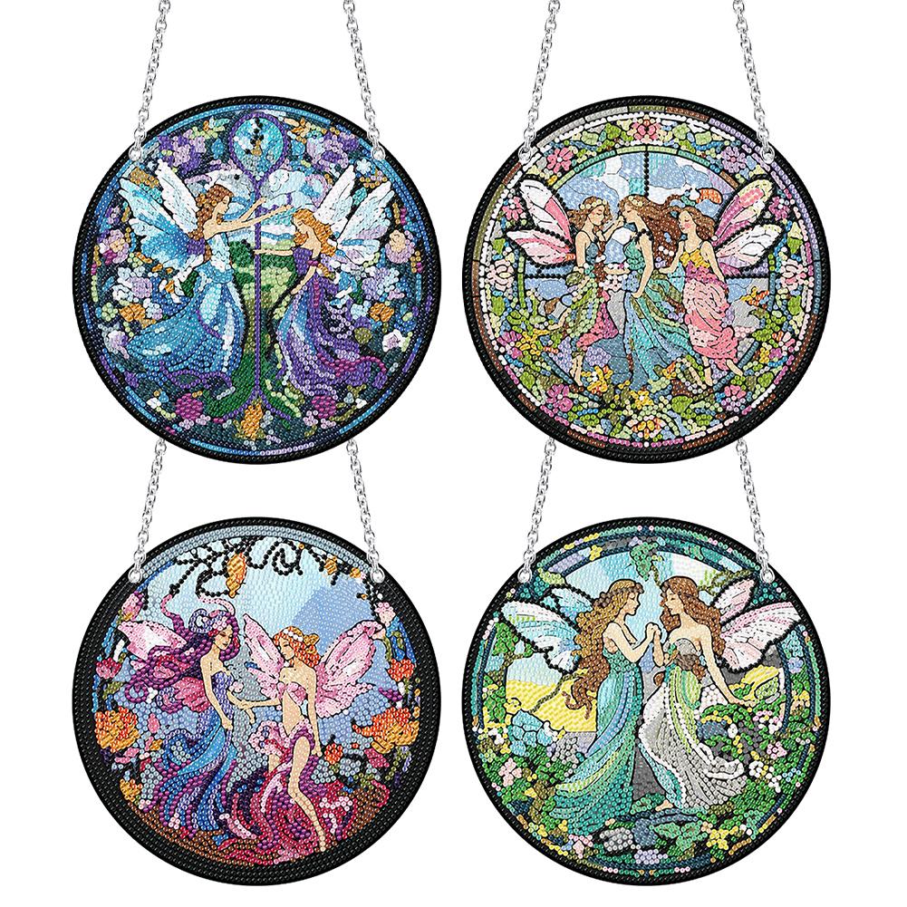 Round Single-Sided Acrylic Diamond Art Hanging Pendant Diamond Painting Home Decor Butterfly Elf for Garden Window Decoration
Round Single-Sided Acrylic Diamond Art Hanging Pendant Diamond Painting Home Decor Butterfly Elf for Garden Window Decoration