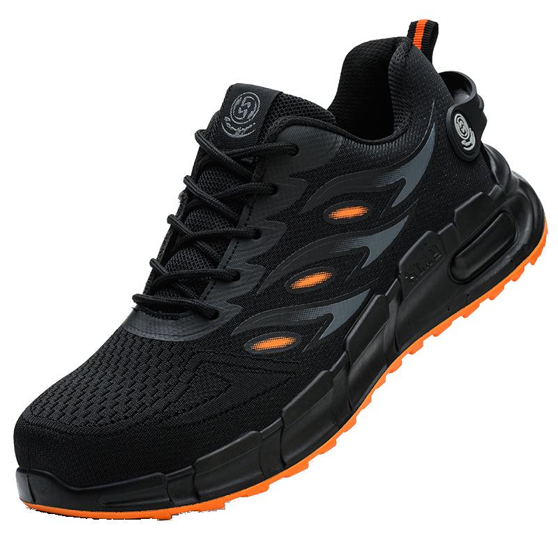 Men s Flyknit Breathable Safety Work Shoes with Anti-Smash Toe and Iron Filing Resistance Black, Size 39
Men s Flyknit Breathable Safety Work Shoes with Anti-Smash Toe and Iron Filing Resistance Black, Size 39