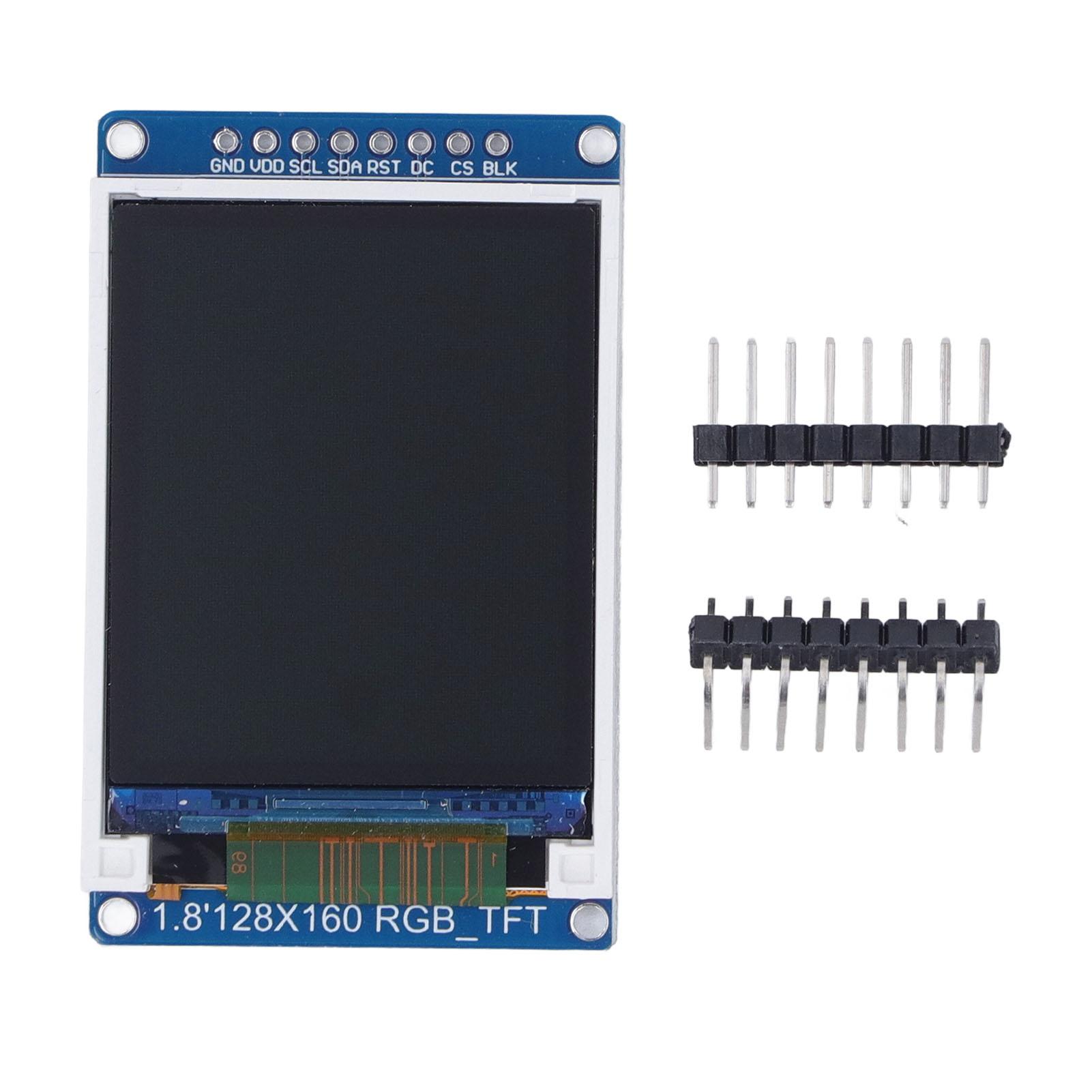 1,8-дюймовий TFT РК-дисплей для чіпа ST7735 IPS-порт 128x160P HD, повнокольоровий дисплей, 3,3 В
1,8-дюймовий TFT РК-дисплей для чіпа ST7735 IPS-порт 128x160P HD, повнокольоровий дисплей, 3,3 В