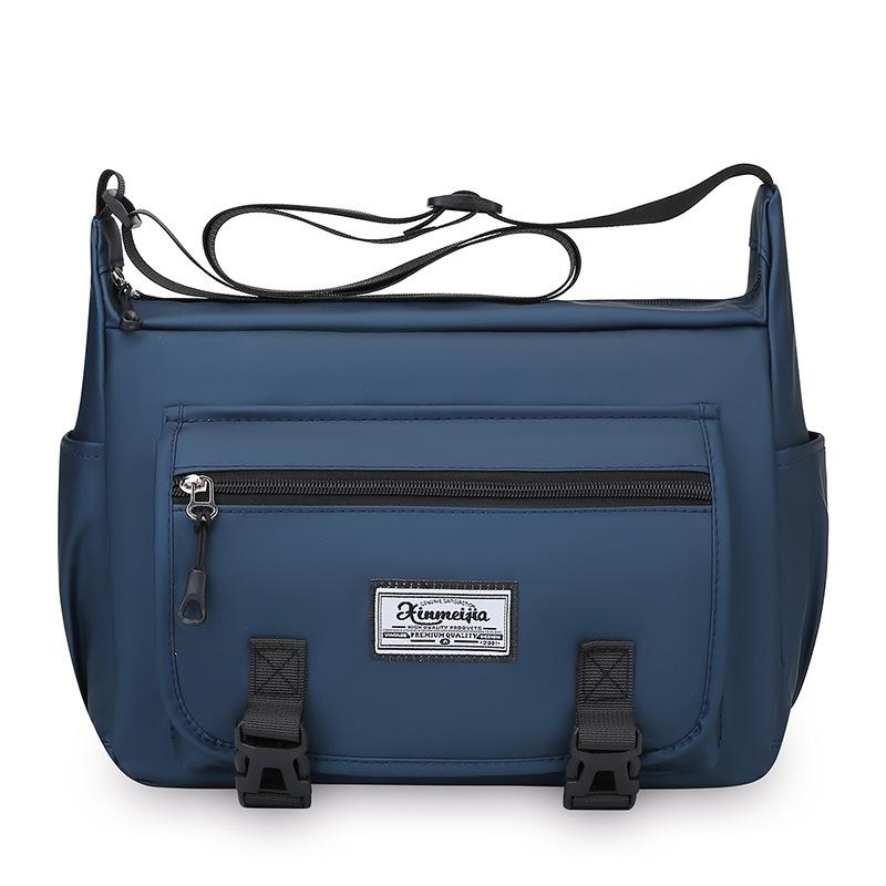 Мужская сумка через плечо Деловая сумка Дорожная Многокарманная Водонепроницаемая Сумка через плечо темно-синий