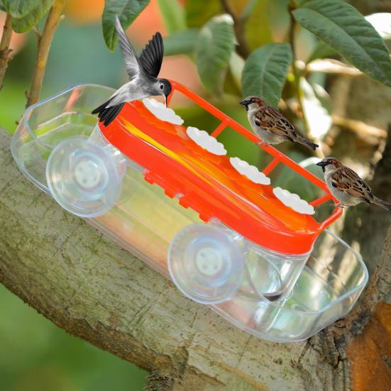 Yousheng Window Hummingbird Feeder Strong Suction Cup Hummingbird Feeder with 4 Feeding Ports Plastic Birds Feeding Tray for Outdoors
Yousheng Window Hummingbird Feeder Strong Suction Cup Hummingbird Feeder with 4 Feeding Ports Plastic Birds Feeding Tray for Outdoors