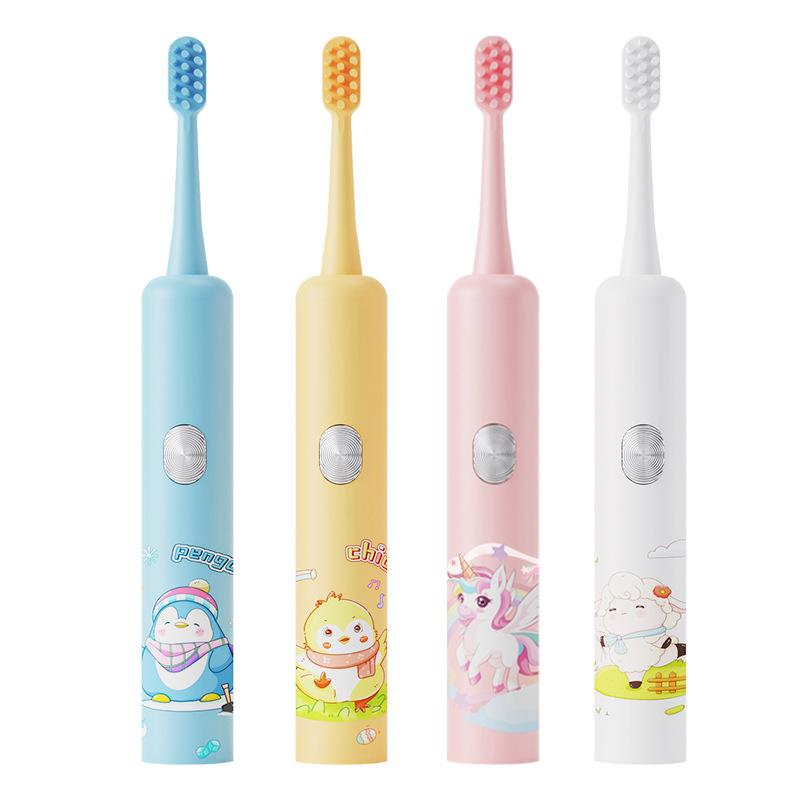 The Fuselage Is Printed with Soft Fur Cartoon Patterns and Customized Children s Electric Toothbrush. 6 Brush Head
The Fuselage Is Printed with Soft Fur Cartoon Patterns and Customized Children s Electric Toothbrush. 6 Brush Head