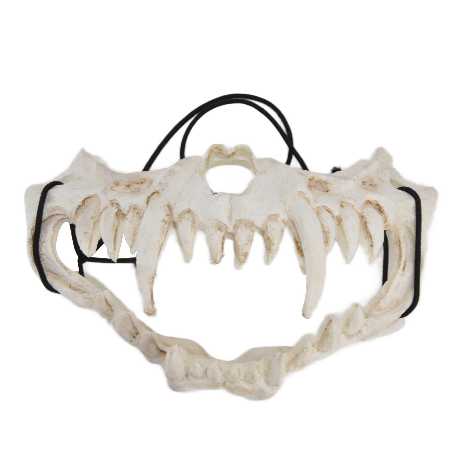 Skull Mask Latex Tiger Tooth Type Durable Waterproof Adjustable Scary Mask for Party Festival
Skull Mask Latex Tiger Tooth Type Durable Waterproof Adjustable Scary Mask for Party Festival