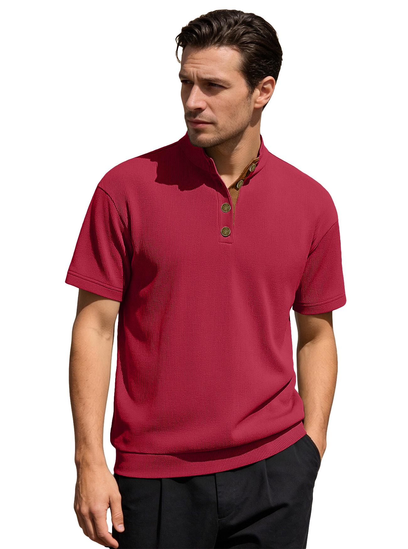 Men s Corduroy Knit Stand Collar Short Sleeve Pullover Hoodie for Outdoor Casual Wear - European Size 26 XXL бордовий
Men s Corduroy Knit Stand Collar Short Sleeve Pullover Hoodie for Outdoor Casual Wear - European Size 26 XXL бордовий