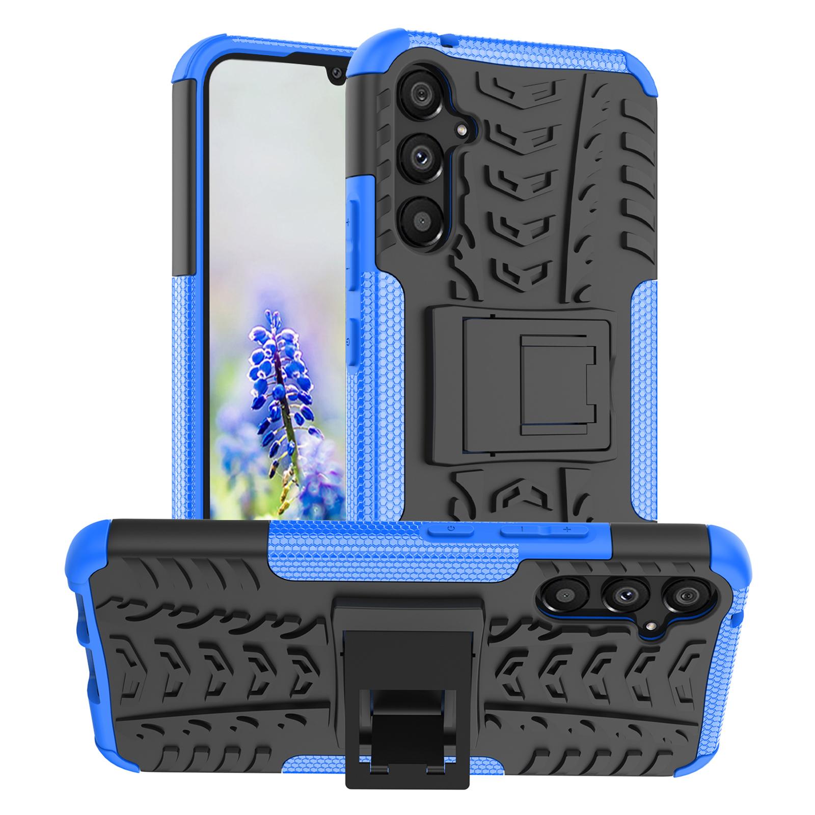 For Samsung Galaxy A34 5G Cool Tire Texture Soft TPU Hard PC Anti-drop Back Cover Kickstand Protective Phone Case Blue
For Samsung Galaxy A34 5G Cool Tire Texture Soft TPU Hard PC Anti-drop Back Cover Kickstand Protective Phone Case Blue