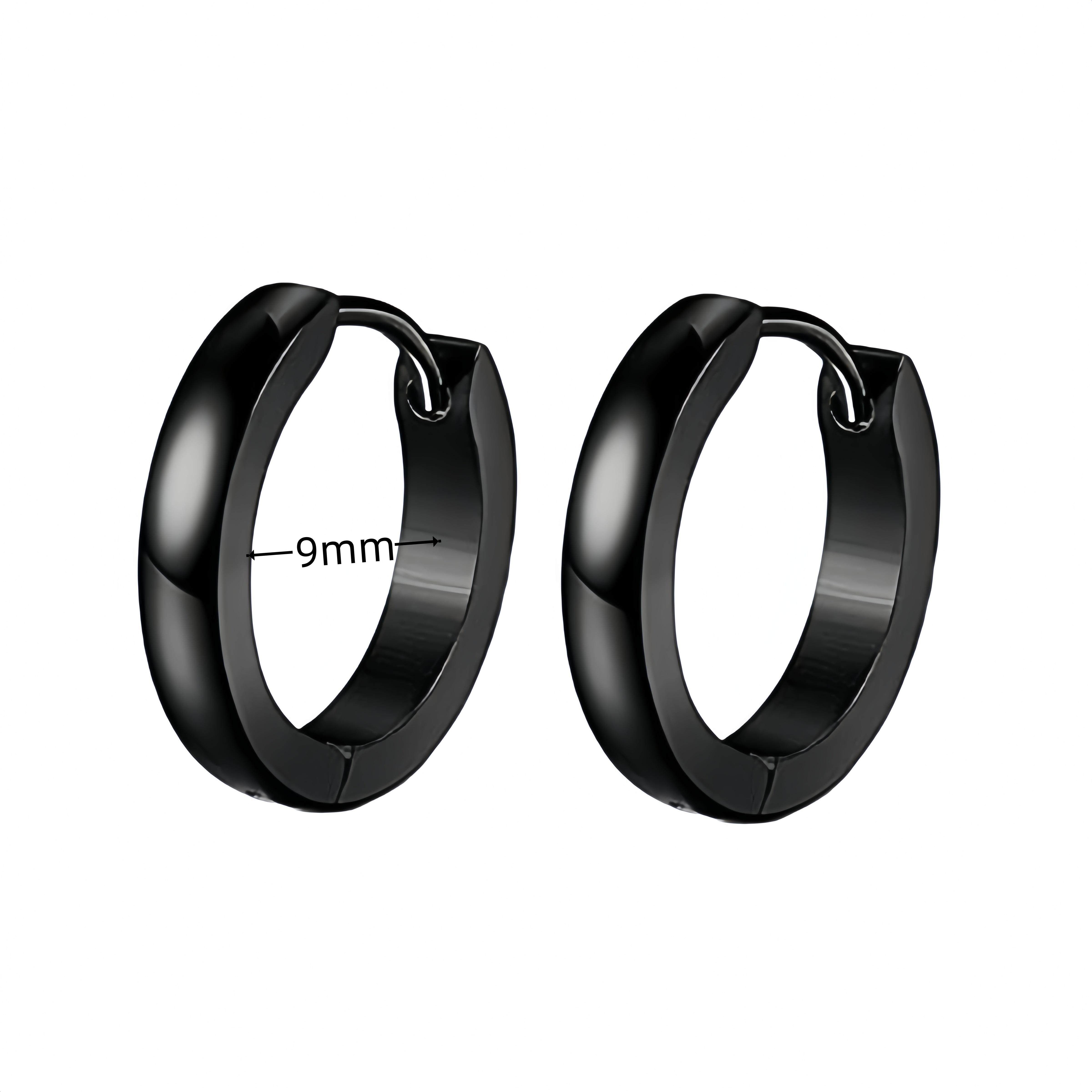 2PCS Punk Minimalist Spike Stainless Steel Round Black Male Piercing Hoop Earing for Female Jewelry Accessories Trend New In
2PCS Punk Minimalist Spike Stainless Steel Round Black Male Piercing Hoop Earing for Female Jewelry Accessories Trend New In