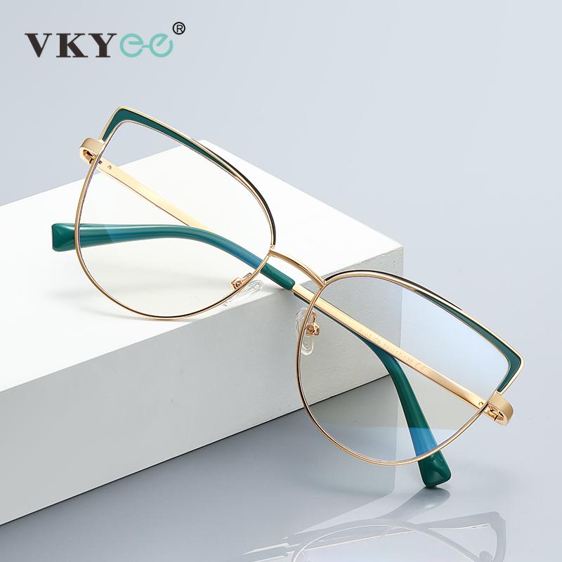 VICKY Vintage Metal Large Frame Classic Design Women s Eyewear Anti-Blue Light Reading Glasses Customizable Prescription 3103 0
VICKY Vintage Metal Large Frame Classic Design Women s Eyewear Anti-Blue Light Reading Glasses Customizable Prescription 3103 0