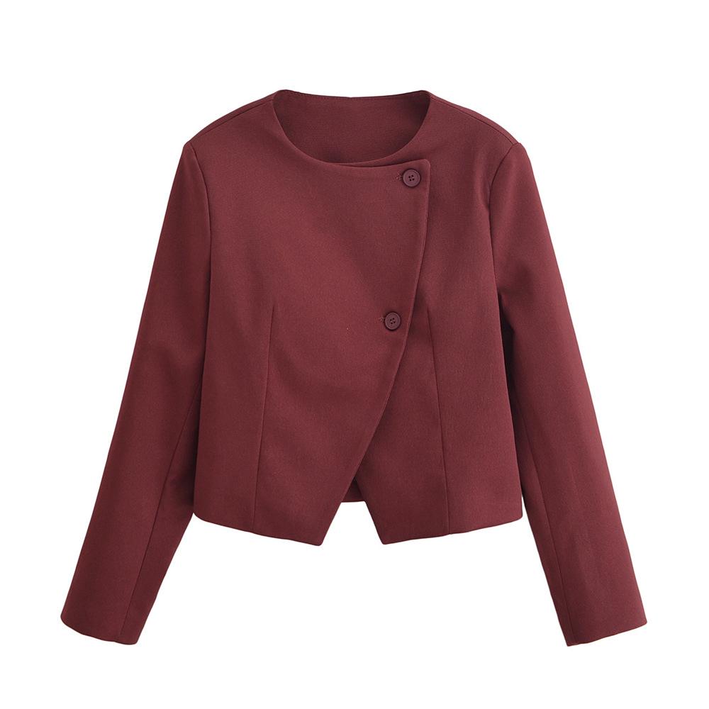 Женская куртка с круглым вырезом и длинными рукавами на осень/зиму 2024 XS вино красного
Женская куртка с круглым вырезом и длинными рукавами на осень/зиму 2024 XS вино красного