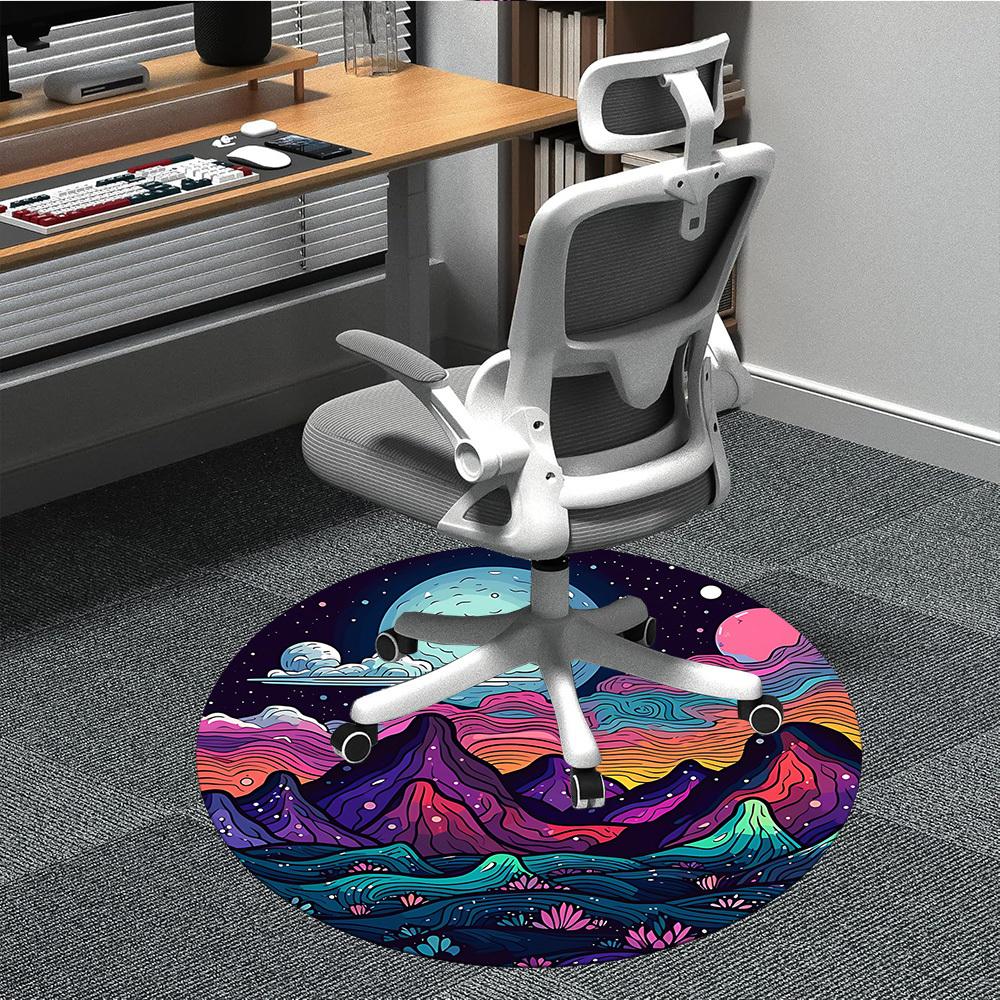 1PC Moonlit Waves Office Round Area Rug, Indoor Mat Suitable ForOffice, Under Office Chairs Bedroom Living Room Home Decor, Room Deco, D061 80cm by 80cm
1PC Moonlit Waves Office Round Area Rug, Indoor Mat Suitable ForOffice, Under Office Chairs Bedroom Living Room Home Decor, Room Deco, D061 80cm by 80cm