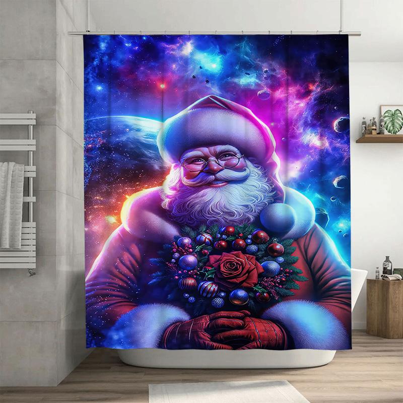 Tuniu Festive Santa Claus Shower Curtain Christmas Holiday Bathroom Decor Fun Festive Home Accent W60H190(CM)-1 Pcs
Tuniu Festive Santa Claus Shower Curtain Christmas Holiday Bathroom Decor Fun Festive Home Accent W60H190(CM)-1 Pcs