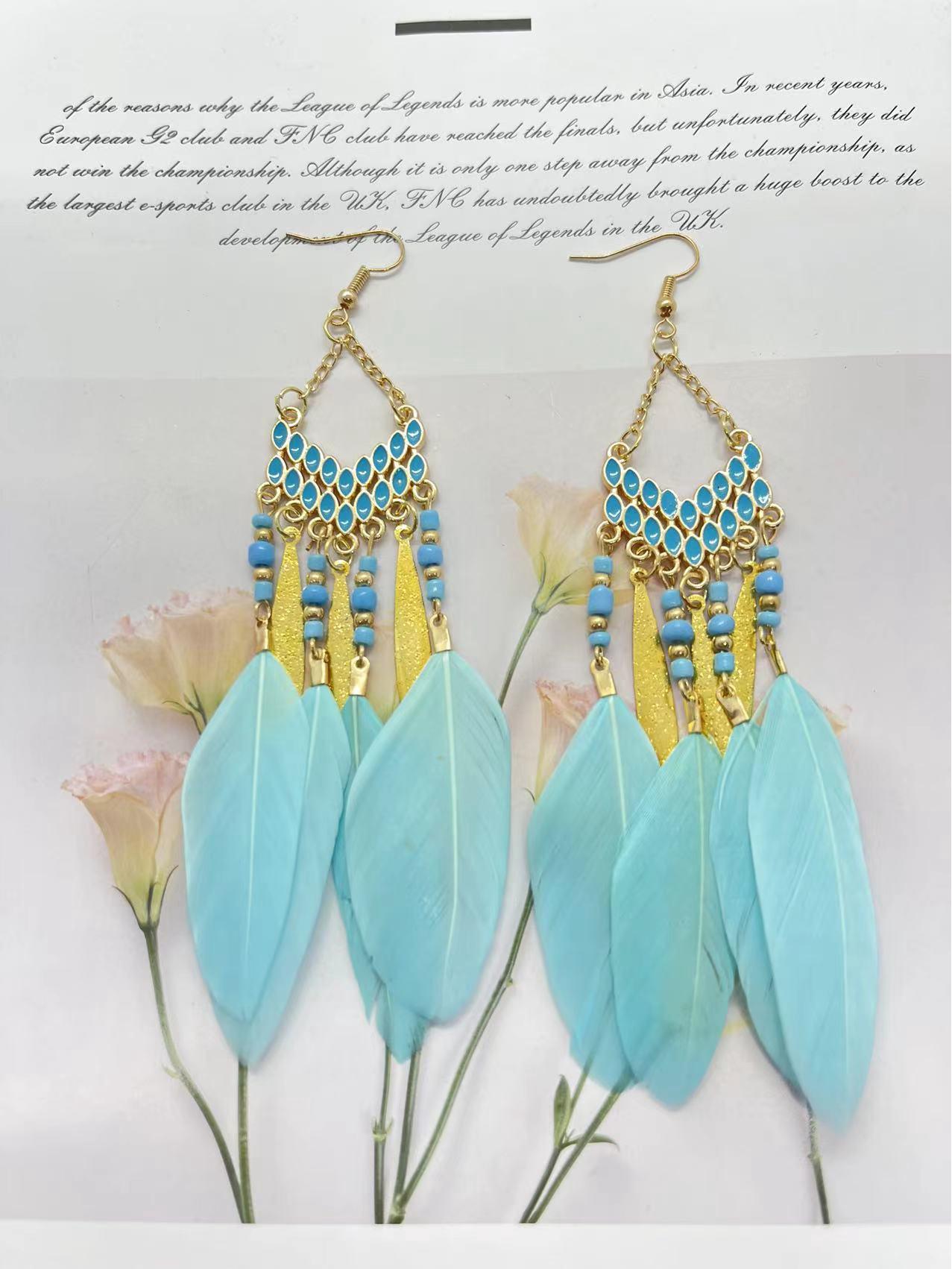 Bohemian Beaded Tassel Earrings: Long, Retro, Ethnic Style for Women
Bohemian Beaded Tassel Earrings: Long, Retro, Ethnic Style for Women