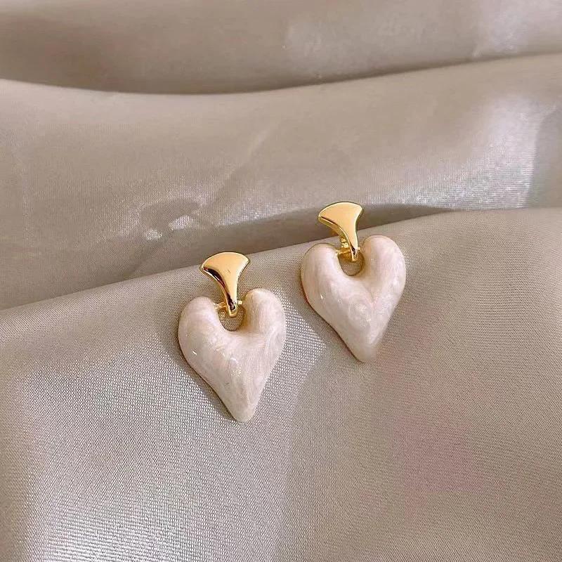 Fashion Heart Purple Pink Color Enamel Drop Earring for Women New Brincos Everyday Gift Wedding Temperament Party Zircon
Fashion Heart Purple Pink Color Enamel Drop Earring for Women New Brincos Everyday Gift Wedding Temperament Party Zircon
