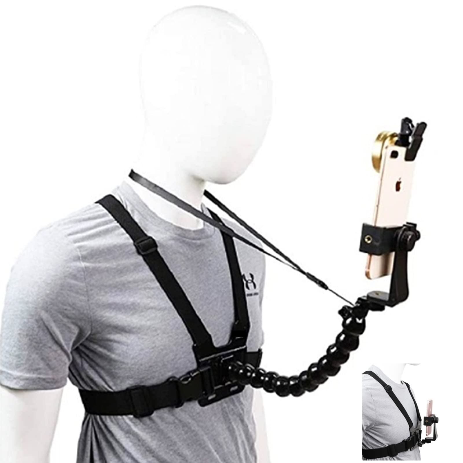 heizi Smartphone Action Camera Mount Video Shooting Flexible Arm Chest Harness Holder for GoPro (Flexible Arm)
heizi Smartphone Action Camera Mount Video Shooting Flexible Arm Chest Harness Holder for GoPro (Flexible Arm)