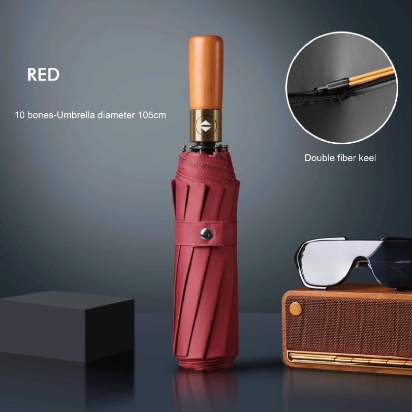 10 bones retro solid wood handle fully automatic umbrella sun protection and ultraviolet folding sun umbrella for men and women full-fiber&10K сірий
10 bones retro solid wood handle fully automatic umbrella sun protection and ultraviolet folding sun umbrella for men and women full-fiber&10K сірий