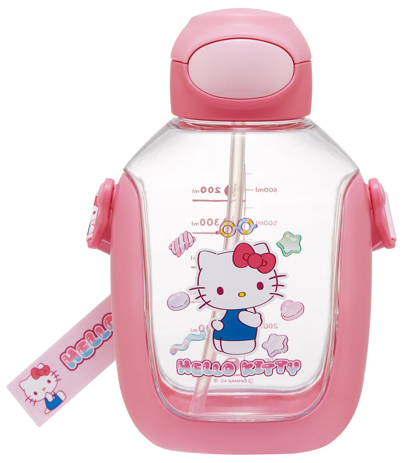 Skater Straw Water Bottle with Shoulder Sanrio Hello Kitty and Mashu Gummy PDSH8DX One-Push Strap, 780ml, Design,
Skater Straw Water Bottle with Shoulder Sanrio Hello Kitty and Mashu Gummy PDSH8DX One-Push Strap, 780ml, Design,