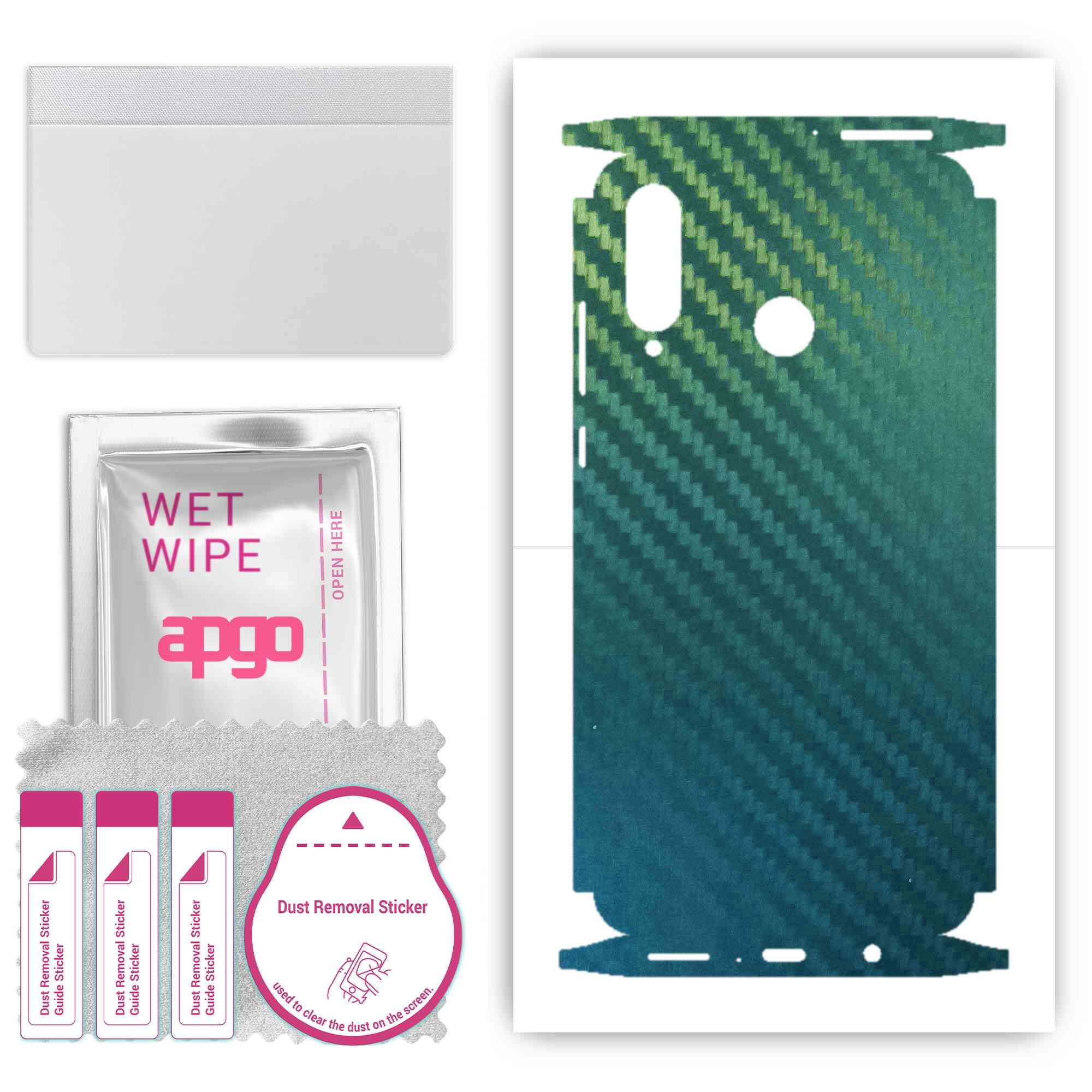 apgo Protective Skin Sticker for the back+sides compatible with Huawei nova 4e, Full Wrap Film, Foil, Vinyl - Pattern Carbon Chameleon CAKA1
apgo Protective Skin Sticker for the back+sides compatible with Huawei nova 4e, Full Wrap Film, Foil, Vinyl - Pattern Carbon Chameleon CAKA1