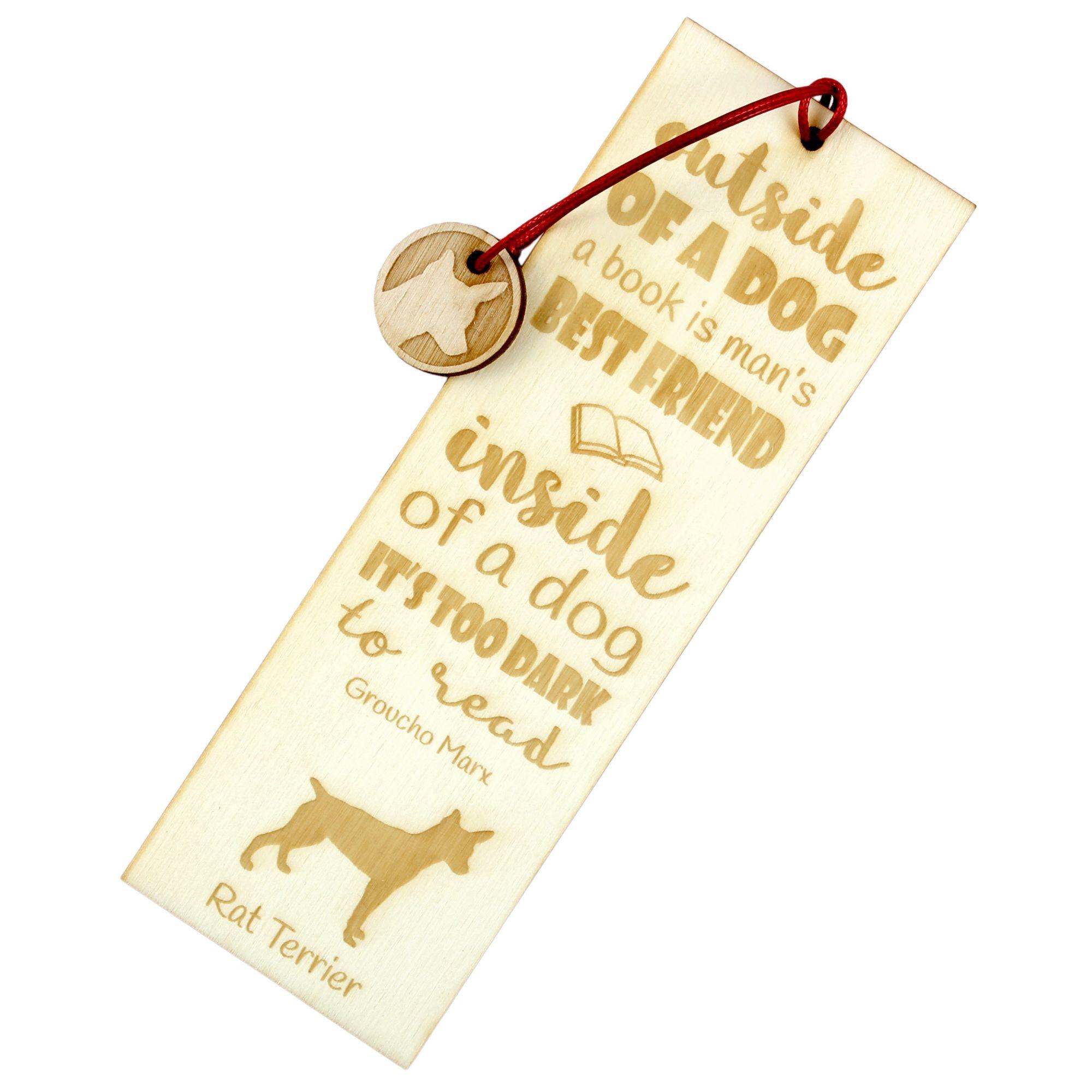 Rat Terrier, Ratting Terrier, Decker Giant - dog bookmark, personalized bookmark, gift for bookworm from Art-Dog brand
Rat Terrier, Ratting Terrier, Decker Giant - dog bookmark, personalized bookmark, gift for bookworm from Art-Dog brand