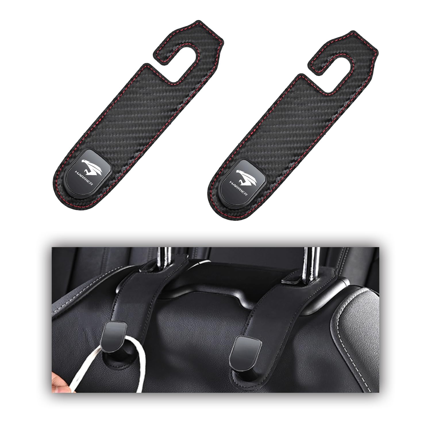 MailiMy Car Storage Hook, Car Seat Hook, Super Leather + Metal, Concealed Hook, Suitable set of 2
MailiMy Car Storage Hook, Car Seat Hook, Super Leather + Metal, Concealed Hook, Suitable set of 2