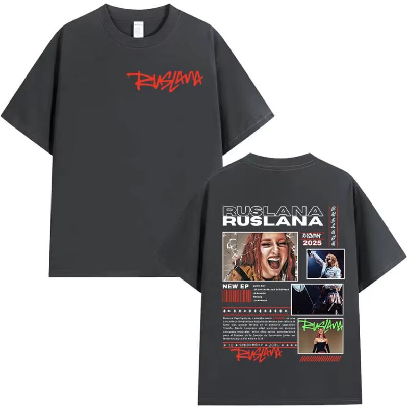 RUSLANA New Album 2025 Graphic T Shirt Unisex Women Hip Hop Fashion Short Sleeve Tshirt Casual Cotton Oversized Tshirts Streetwear 4XL
RUSLANA New Album 2025 Graphic T Shirt Unisex Women Hip Hop Fashion Short Sleeve Tshirt Casual Cotton Oversized Tshirts Streetwear 4XL