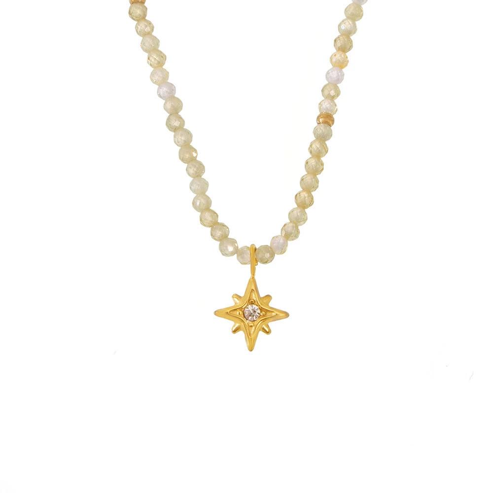 Collar de estrella de ocho puntas con circonitas y piedra natural elegante
Collar de estrella de ocho puntas con circonitas y piedra natural elegante