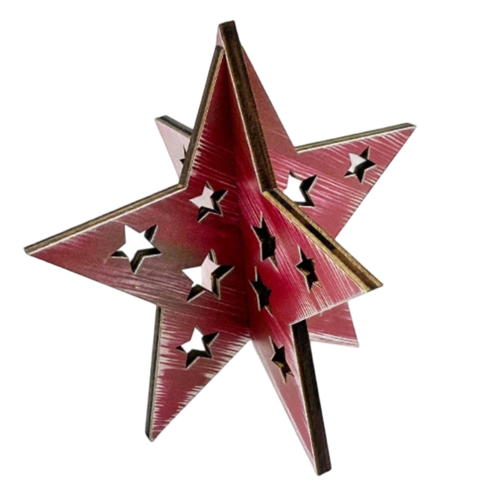 Wooden Star Shaped Table Centerpiece Decorative Ornament with Cut Out Star Patterns for Home Display One Size красный
Wooden Star Shaped Table Centerpiece Decorative Ornament with Cut Out Star Patterns for Home Display One Size красный