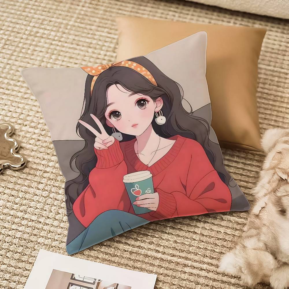 Anime girl pattern Pillow Case Antidustmite Invisible zipper Sofa Bed 30X30cm
Anime girl pattern Pillow Case Antidustmite Invisible zipper Sofa Bed 30X30cm