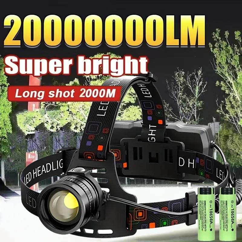 USB Rechargeable Aluminum Alloy Headlamp Super Bright Front Head Lamp 3 Lighting Modes Zoomable Head Lights Forehead Light 1000LM
USB Rechargeable Aluminum Alloy Headlamp Super Bright Front Head Lamp 3 Lighting Modes Zoomable Head Lights Forehead Light 1000LM