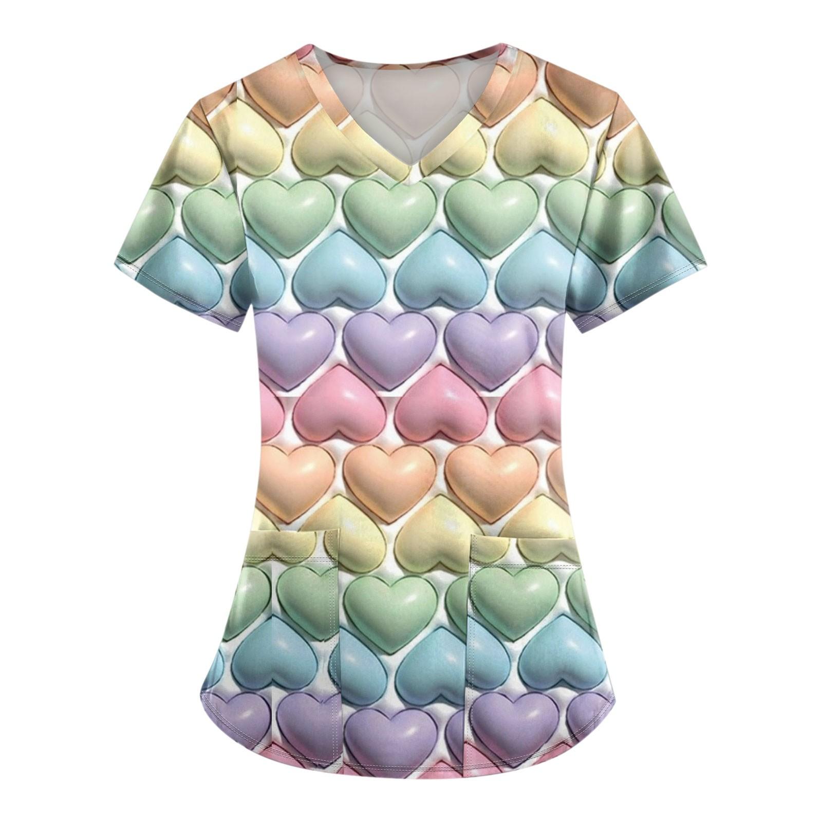 Женские модные топы с короткими рукавами и V-образным вырезом с принтом, рабочие футболки с карманами XL жёлтый
Женские модные топы с короткими рукавами и V-образным вырезом с принтом, рабочие футболки с карманами XL жёлтый