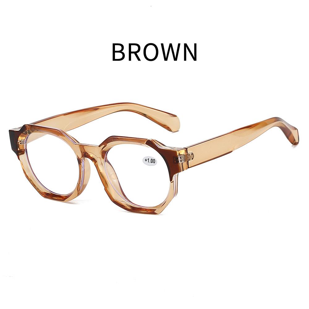 New Irregular Anti-Blue Light Glasses Stylish Polygonal Frame For Men, High-Definition Reading Glasses +100 коричневый
New Irregular Anti-Blue Light Glasses Stylish Polygonal Frame For Men, High-Definition Reading Glasses +100 коричневый