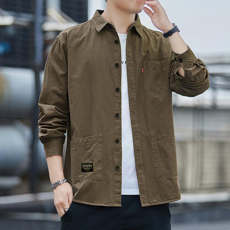 Men s Loose Casual Cotton Long Sleeve Shirt - Autumn Workwear Trend Jacket 4XL кавовий
Men s Loose Casual Cotton Long Sleeve Shirt - Autumn Workwear Trend Jacket 4XL кавовий