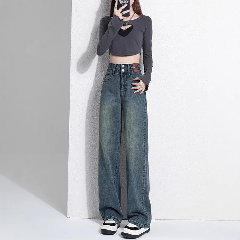 2025 Trendy Slimming High Waist Wide Leg Jeans for Women - Petite Fit, Straight Cut, Loose Pants M
2025 Trendy Slimming High Waist Wide Leg Jeans for Women - Petite Fit, Straight Cut, Loose Pants M