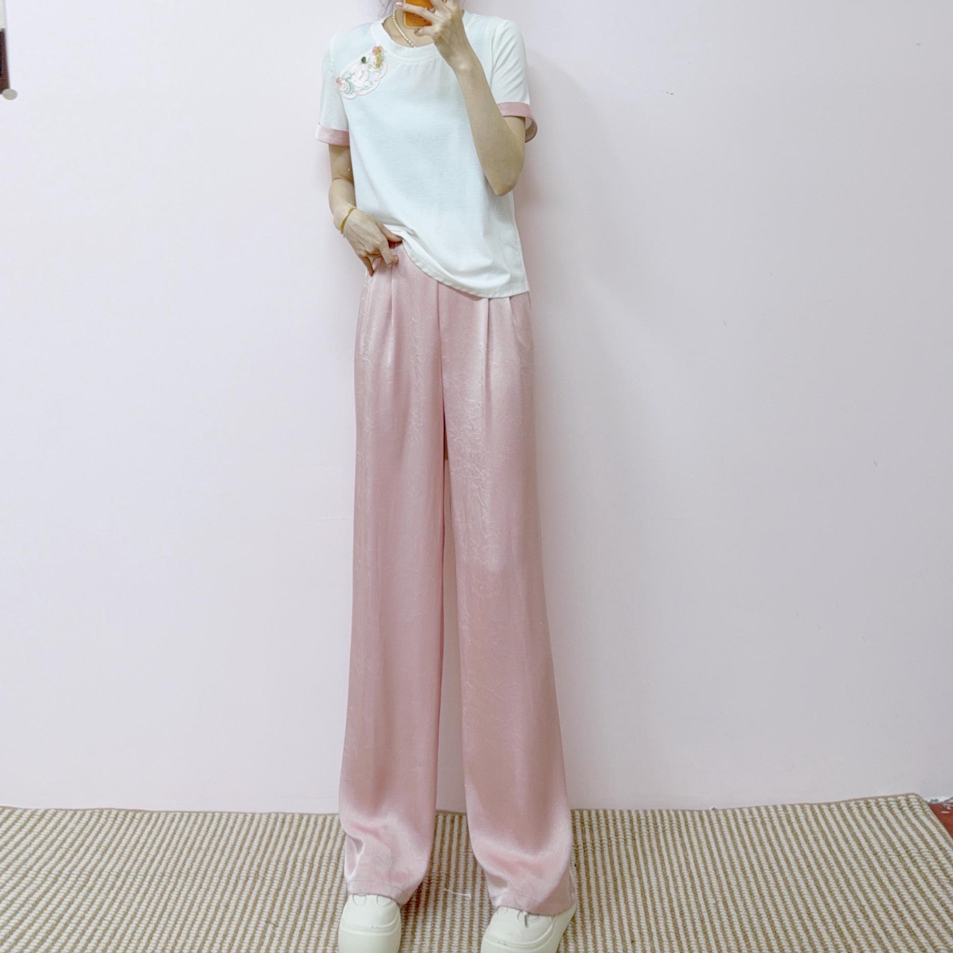 Summer 2026 Chinese Style Round Neck Top & Straight Leg Pants Two-Piece Set XL (59-64 kg) белый
Summer 2026 Chinese Style Round Neck Top & Straight Leg Pants Two-Piece Set XL (59-64 kg) белый