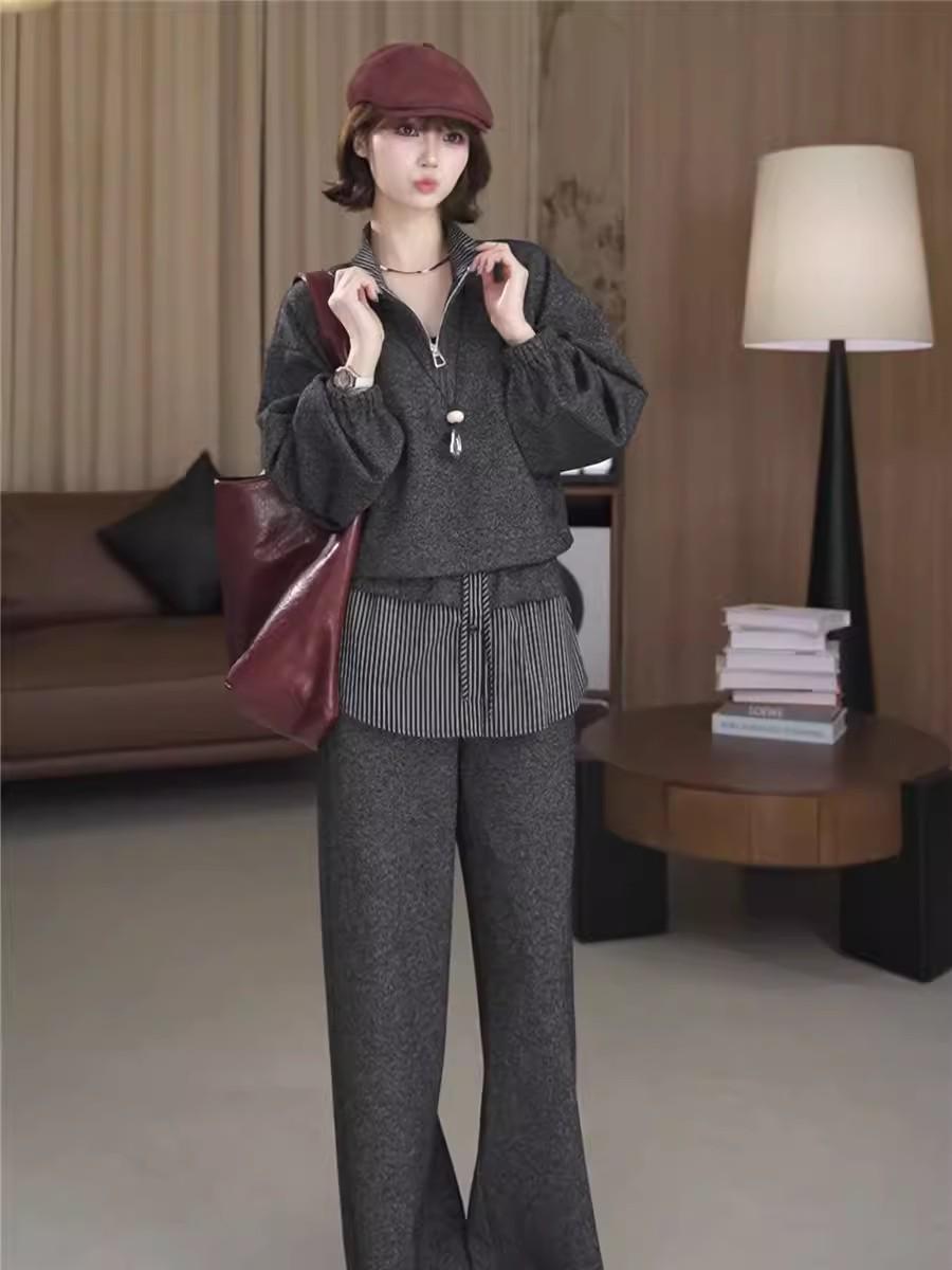 Women s Stylish Half-Zip Hoodie Set - 2026 Spring Korean Style, Unique & Versatile Casual Wear. Extra Large темно-сірий
Women s Stylish Half-Zip Hoodie Set - 2026 Spring Korean Style, Unique & Versatile Casual Wear. Extra Large темно-сірий