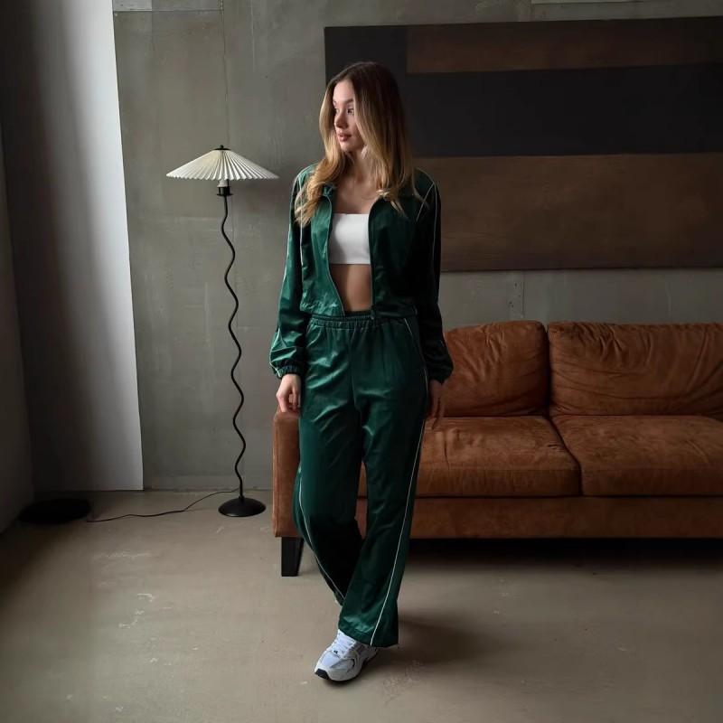 INS Hot Girl Gold Velvet Suit Retro Contrasting Short Top Low-rise Straight Pants Two-piece Set XL темно-зелений колір
INS Hot Girl Gold Velvet Suit Retro Contrasting Short Top Low-rise Straight Pants Two-piece Set XL темно-зелений колір