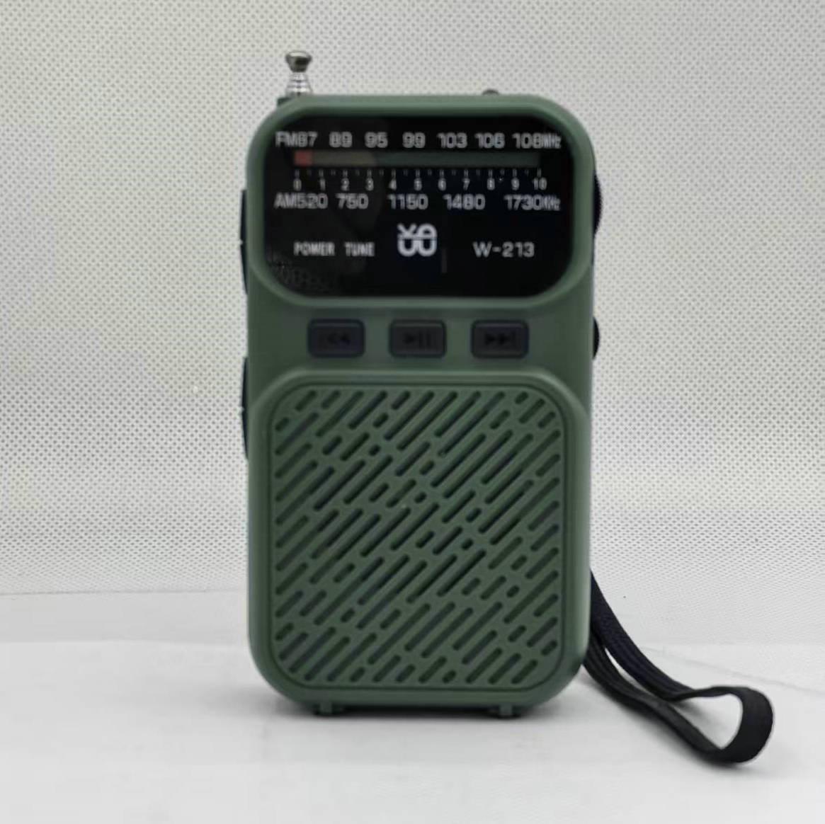 W-213 Dual Power Pocket Radio with FM/AM, Back Clip, and Flashlight English Manual
W-213 Dual Power Pocket Radio with FM/AM, Back Clip, and Flashlight English Manual