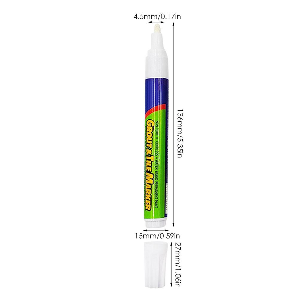 Tile Pen Wall Grout Restorer Pen Repair Marker Grout Filler Pen For Restoring Tile Wall Floor Bathrooms Kitchen Car Balcony Wall білий
Tile Pen Wall Grout Restorer Pen Repair Marker Grout Filler Pen For Restoring Tile Wall Floor Bathrooms Kitchen Car Balcony Wall білий