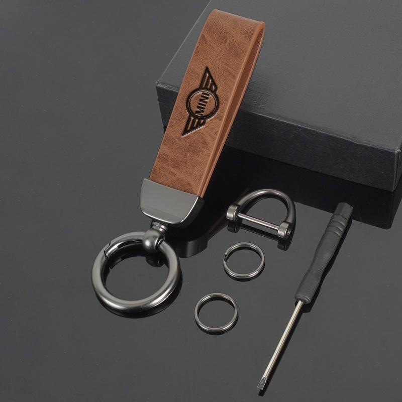 Vintage Leather Car Logo Keychain Keyring Key Chain for Mini Cooper JCW R50 R52 R53 R55 R56 F54 F55 F56 F60 CLUBMAN COUNTRYMAN for BMW
Vintage Leather Car Logo Keychain Keyring Key Chain for Mini Cooper JCW R50 R52 R53 R55 R56 F54 F55 F56 F60 CLUBMAN COUNTRYMAN for BMW