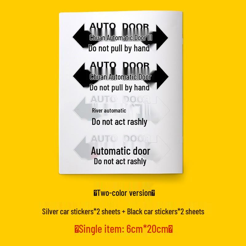 Honda Odyssey Automatic Door Warning Stickers - Elysion GL8 Electric Door Decorative Decals
Honda Odyssey Automatic Door Warning Stickers - Elysion GL8 Electric Door Decorative Decals