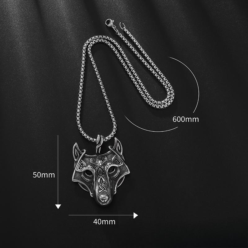 Wolf Head Necklace Pendant Decoration Accessory Wolf Head Pendant чорний
Wolf Head Necklace Pendant Decoration Accessory Wolf Head Pendant чорний