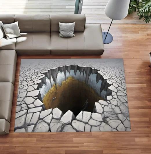 3D Rug, 3D Design Deep Hole Rug 3D Huge Crack Illusion Rug,Optical Illusion Rug Gamer Rug Gaming Room Rug Gift for Him Decor 40X60CM
3D Rug, 3D Design Deep Hole Rug 3D Huge Crack Illusion Rug,Optical Illusion Rug Gamer Rug Gaming Room Rug Gift for Him Decor 40X60CM