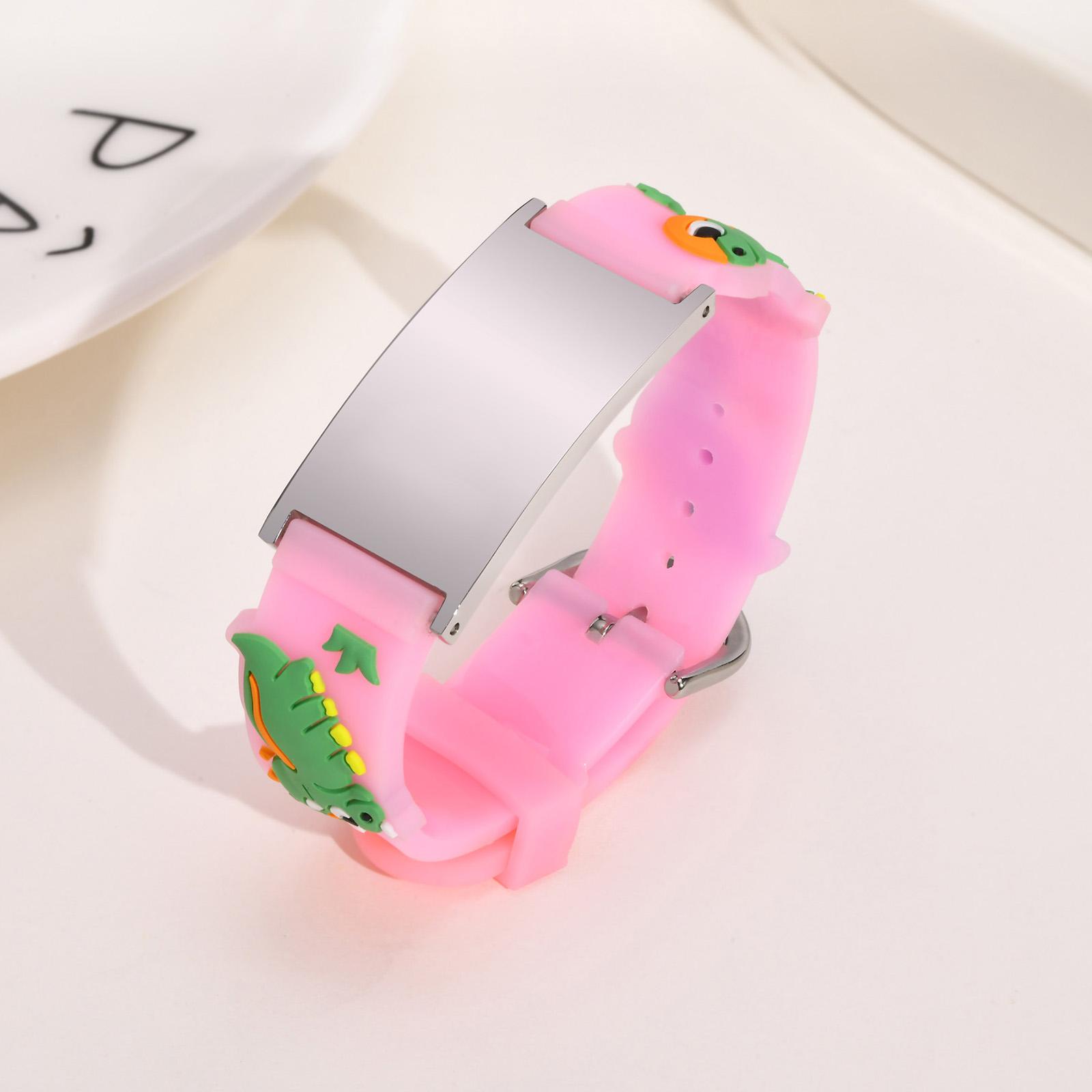 Personalized Custom Bracelet for Little Boy Girl , Stainless Steel Customed Text Pattern Date ID Adjustable Silicon Bracelet No Custom
Personalized Custom Bracelet for Little Boy Girl , Stainless Steel Customed Text Pattern Date ID Adjustable Silicon Bracelet No Custom