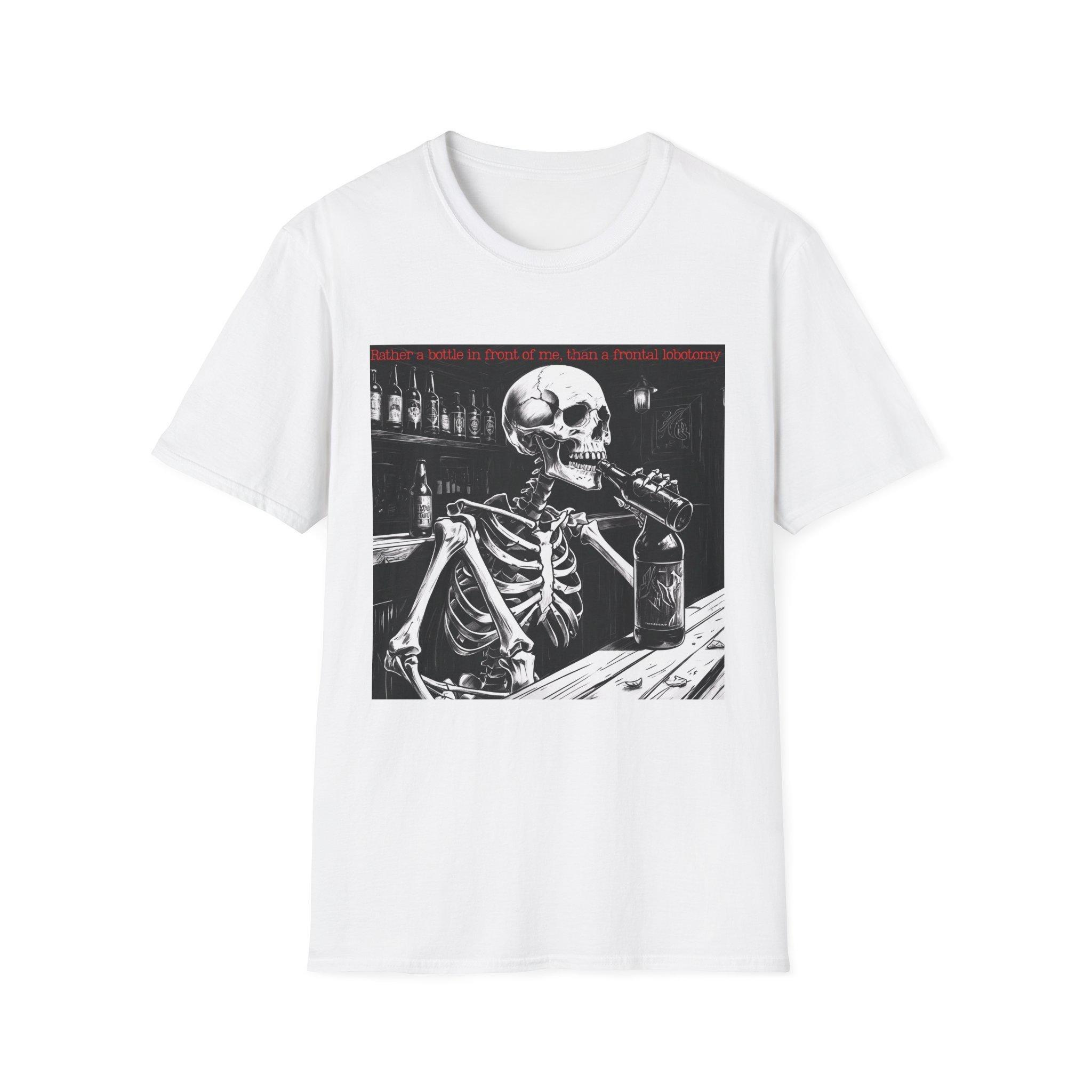 HOT SALE Skeleton Drinking Tee Funny Graphic T-shirt Black Humor Soft Comfortable T-shirts Unisex Top Print Costume 4XL
HOT SALE Skeleton Drinking Tee Funny Graphic T-shirt Black Humor Soft Comfortable T-shirts Unisex Top Print Costume 4XL