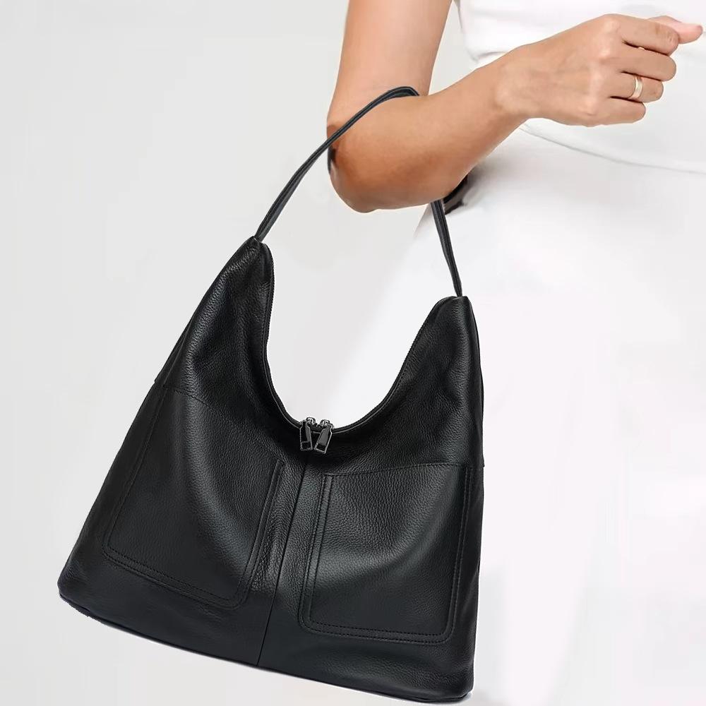 Fashion Top Layer Cowhide Women s Shoulder Bag, Large Capacity Solid Color Front Pocket, Versatile Handbag чёрный
Fashion Top Layer Cowhide Women s Shoulder Bag, Large Capacity Solid Color Front Pocket, Versatile Handbag чёрный