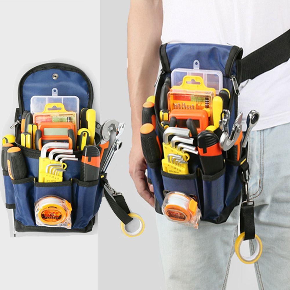 Wide Mouth Electrician Tool Bag Hands-Free Repair Tool Storage Bag Construction Workers blue-L With cover
Wide Mouth Electrician Tool Bag Hands-Free Repair Tool Storage Bag Construction Workers blue-L With cover
