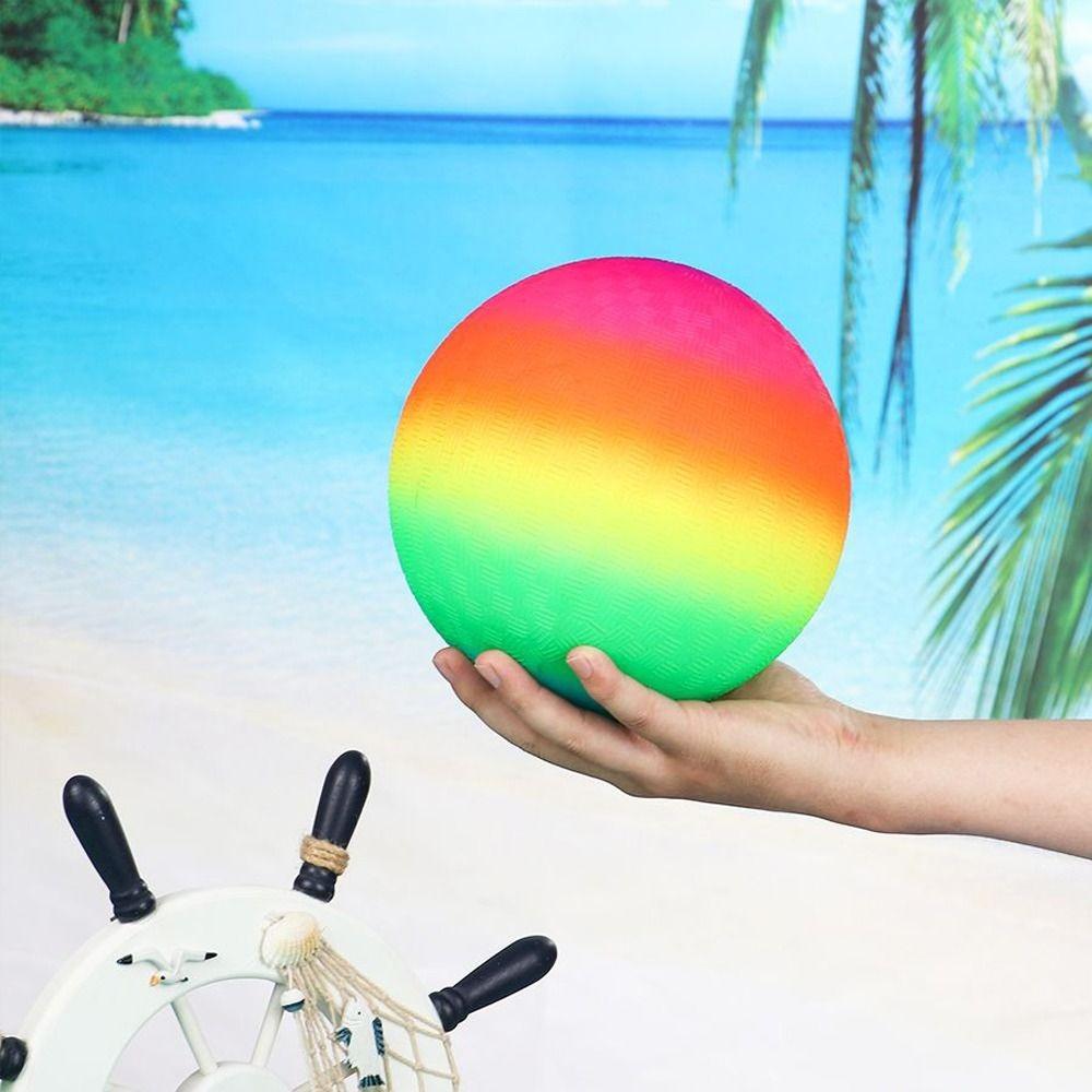 Summer Pool Volleyball PVC Playthings Beach Rainbow Balls Inflatable Football Toy Rainbow Football Rainbow ball
Summer Pool Volleyball PVC Playthings Beach Rainbow Balls Inflatable Football Toy Rainbow Football Rainbow ball
