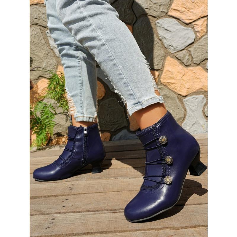 New large size high heel women s boots 35-43 thick heel short boots 43 темно-синього кольору
New large size high heel women s boots 35-43 thick heel short boots 43 темно-синього кольору