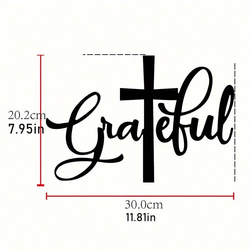 Cross Wall Art Metal Christian Home Decor with Inspirational Engraved Message Religious Sculpture різнокольоровий
Cross Wall Art Metal Christian Home Decor with Inspirational Engraved Message Religious Sculpture різнокольоровий