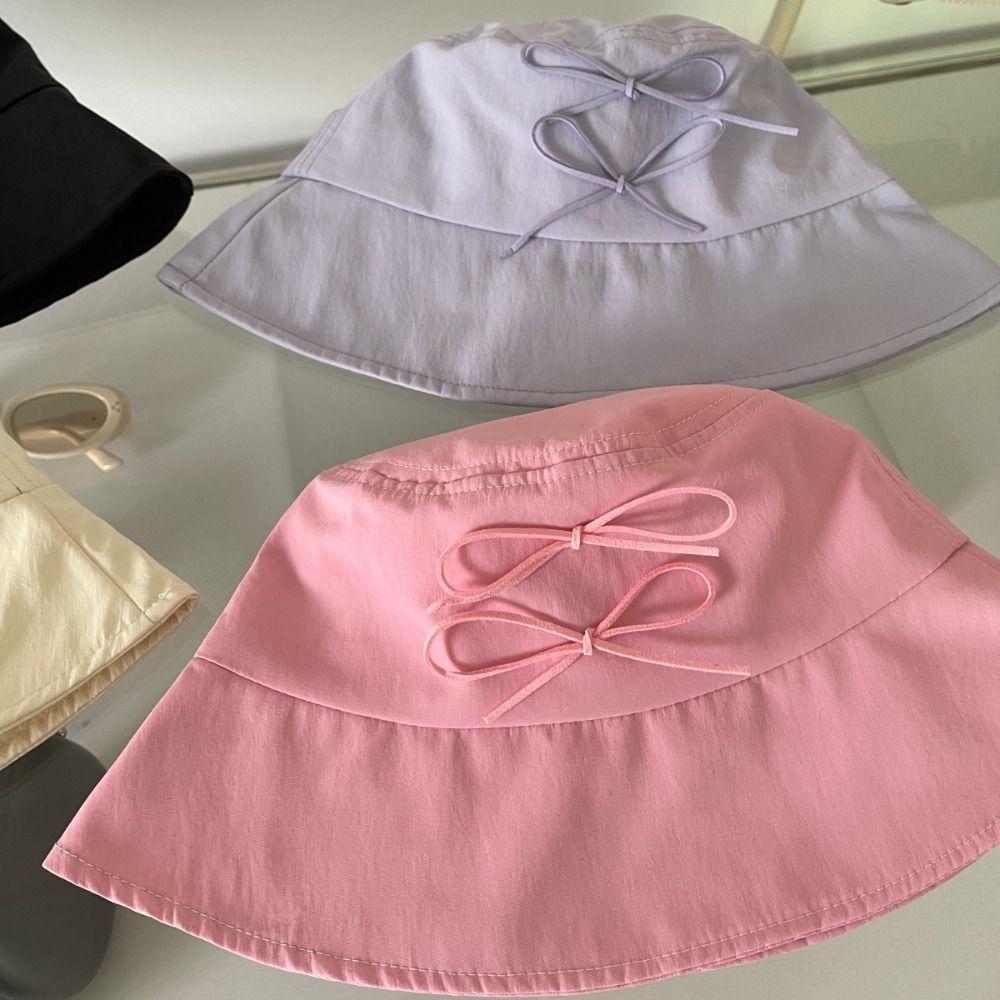 Solid Color Bow Bucket Hat Sunscreen Canvas Basin Hat Male Bowknot Fisherman Hat Outdoor
Solid Color Bow Bucket Hat Sunscreen Canvas Basin Hat Male Bowknot Fisherman Hat Outdoor